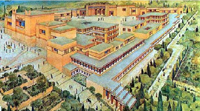 Деревянная модель Кносского дворца. Крит. Ираклионский Археологический музей