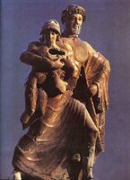 Зевс, похищающий Ганимеда (Терракота. 470 год до н.э.)