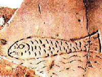 Символическое древлехристианское изображение Рыбы из римских катакомб