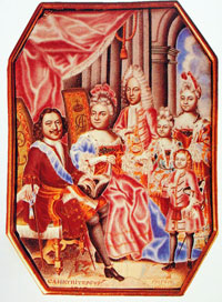 Петр I с супругой и детьми (Г.С. Мусикийский)